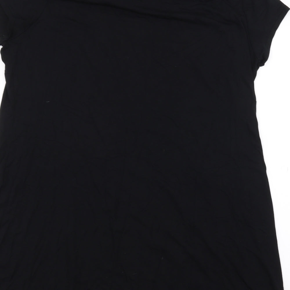 Principles Womens Black   Basic T-Shirt Size 20
