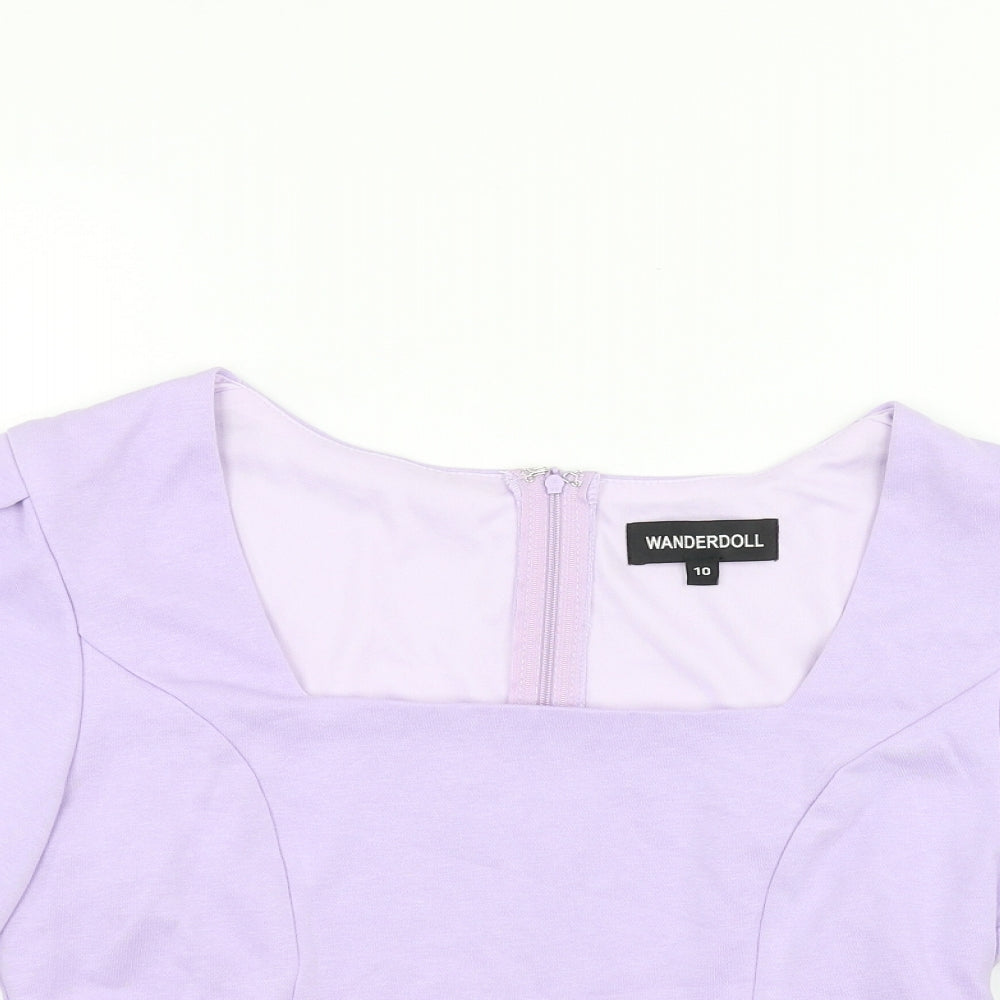 wanderdoll Womens Purple   Pullover Jumper Size 10