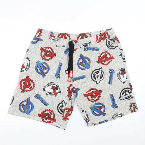 Marvel Mens Grey   Sweat Shorts Size XL - MARVEL