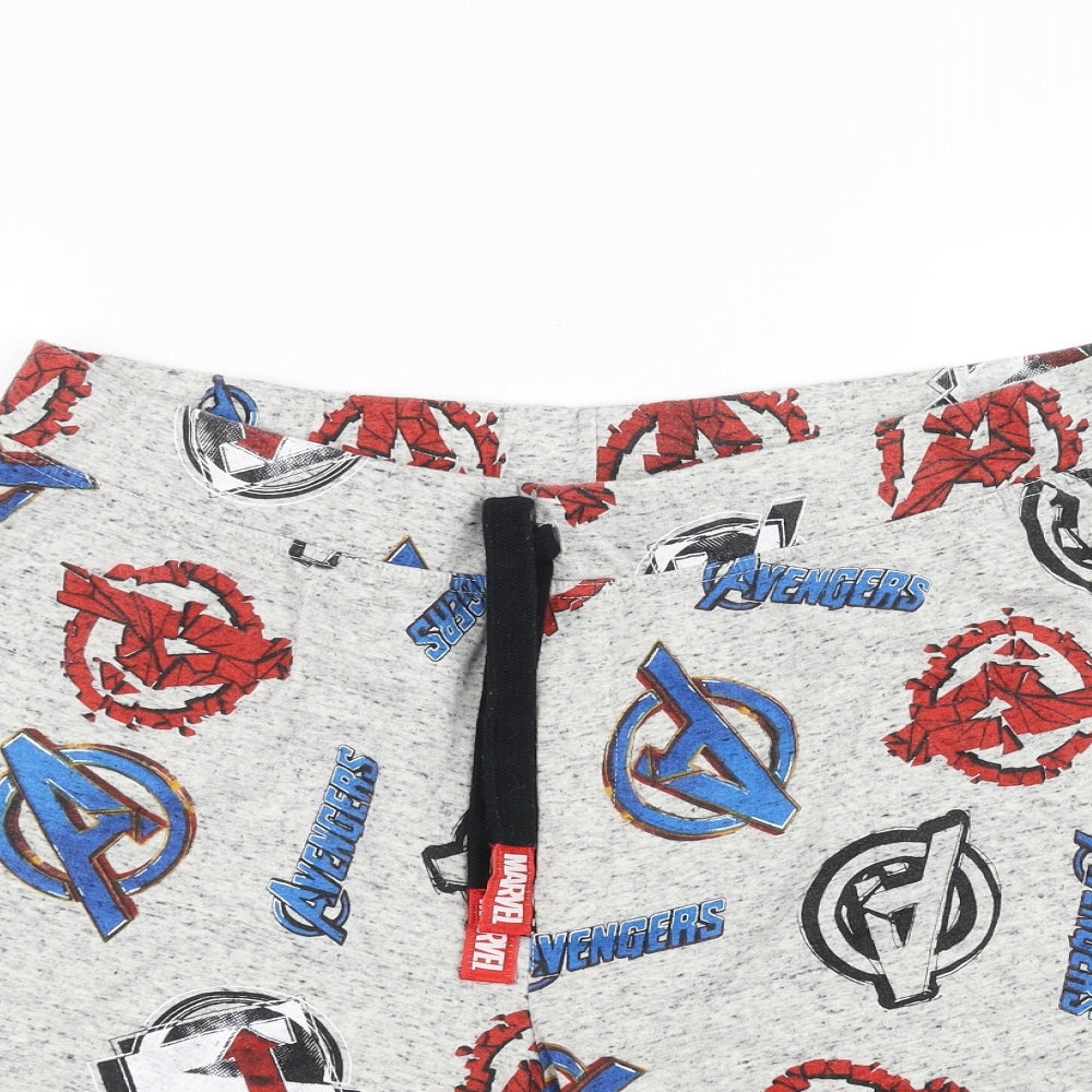 Marvel Mens Grey   Sweat Shorts Size XL - MARVEL