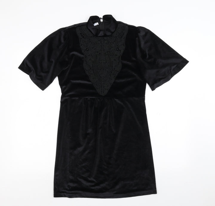 Cherry Paris Womens Black   T-Shirt Dress  Size S
