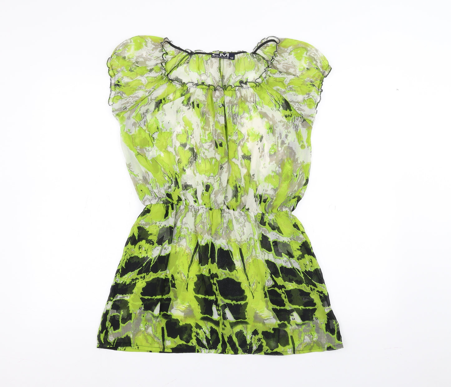 CM Clothing  Womens Green   Basic Blouse Size 10