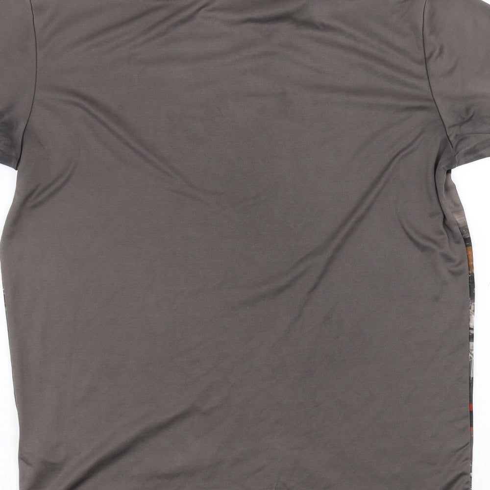 Octave Mens Brown    T-Shirt Size M