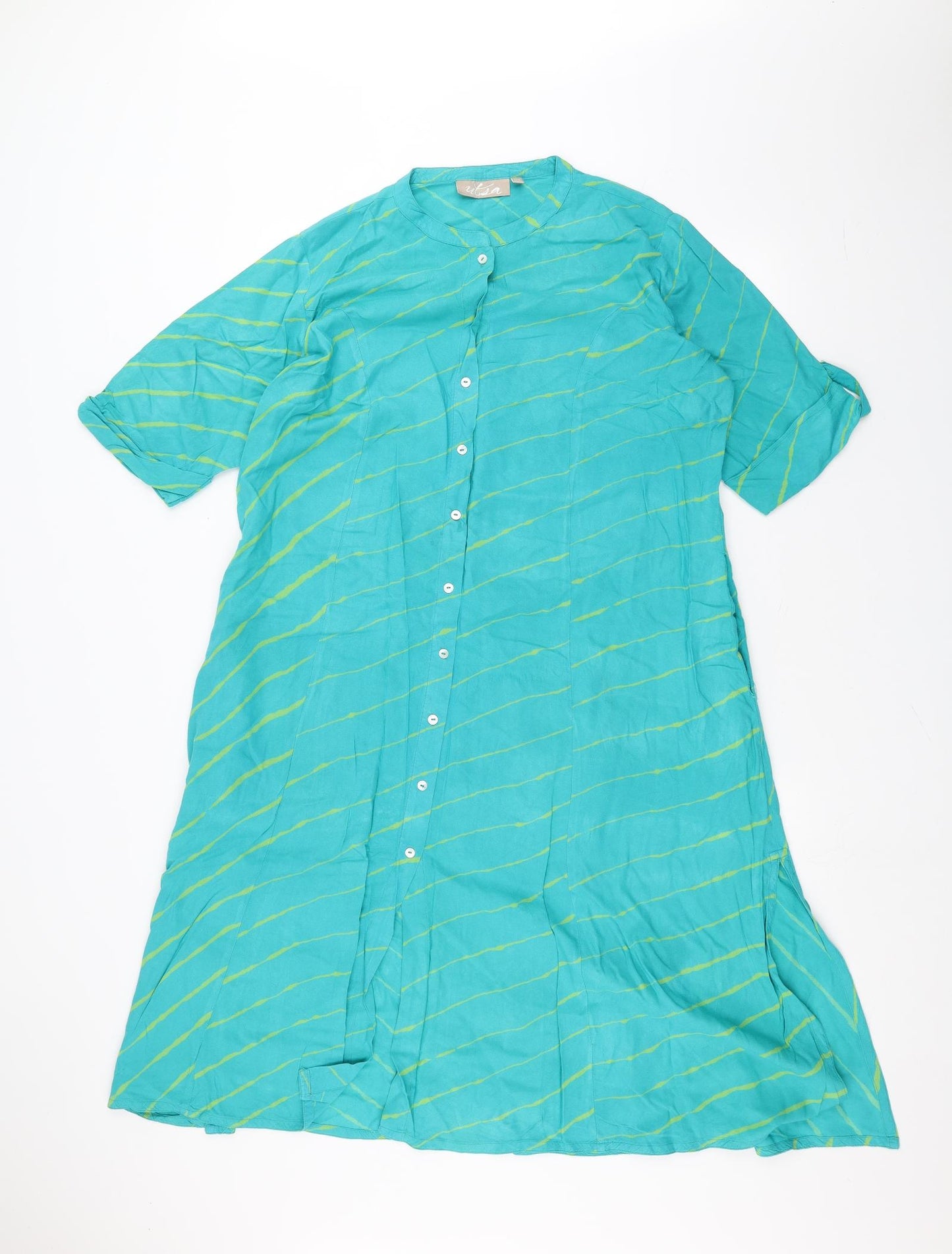 UTSA Womens Blue Striped  A-Line  Size 2XL
