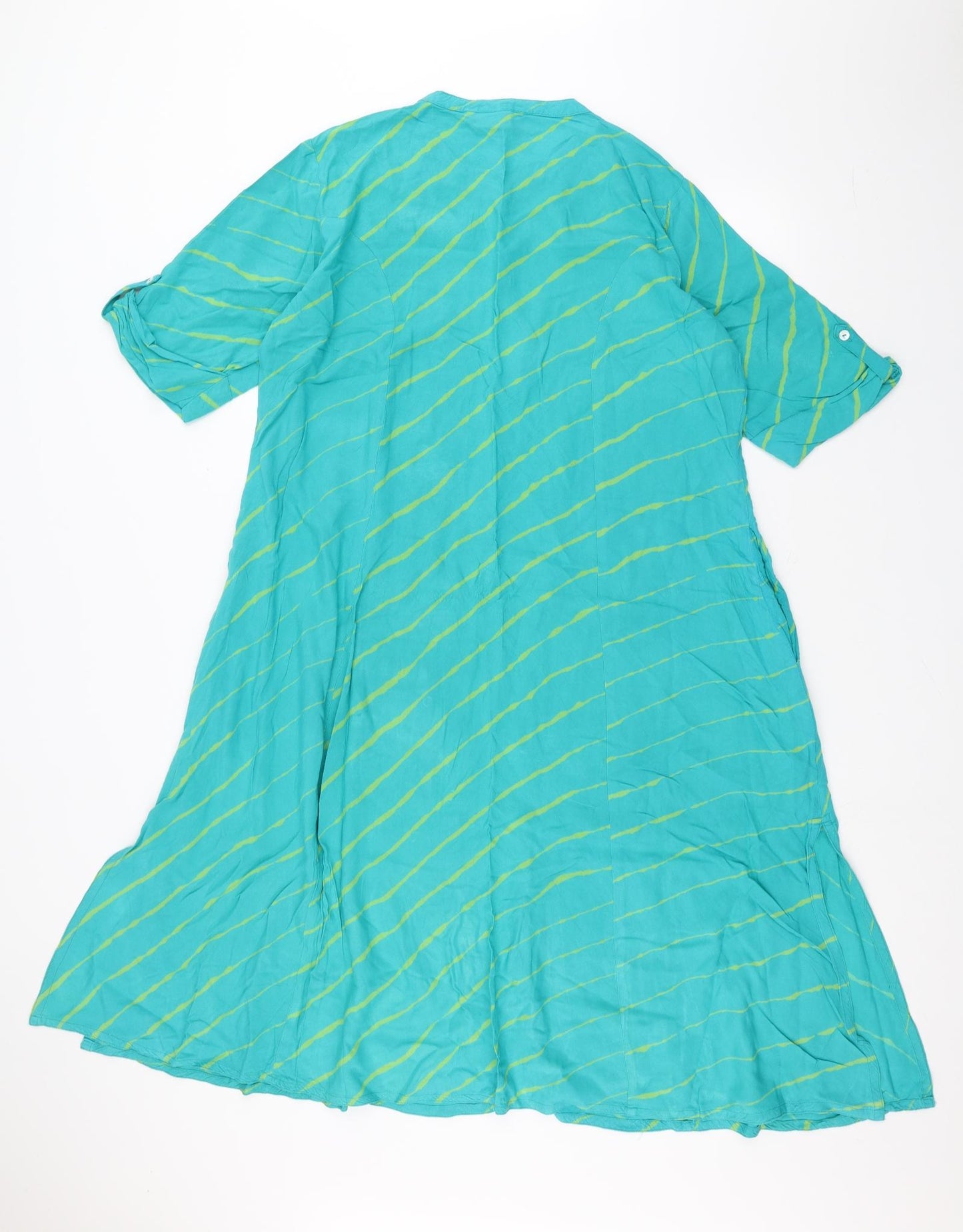 UTSA Womens Blue Striped  A-Line  Size 2XL