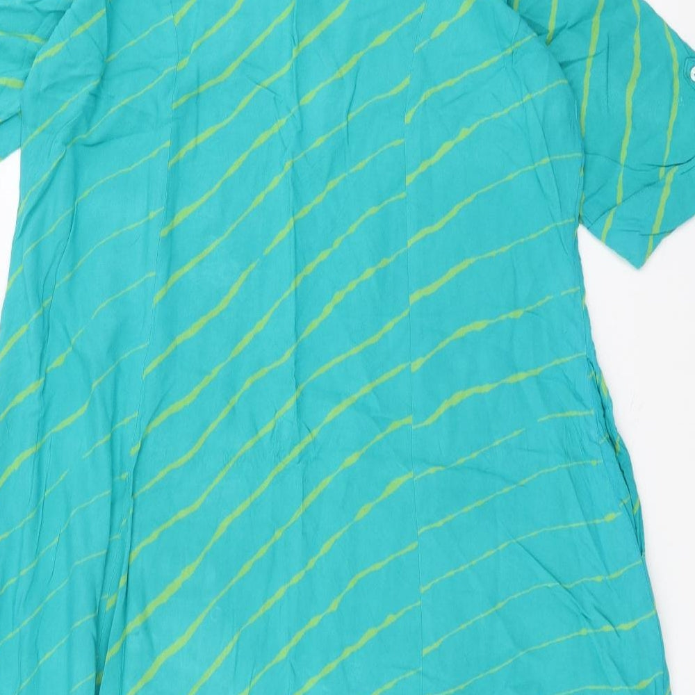 UTSA Womens Blue Striped  A-Line  Size 2XL