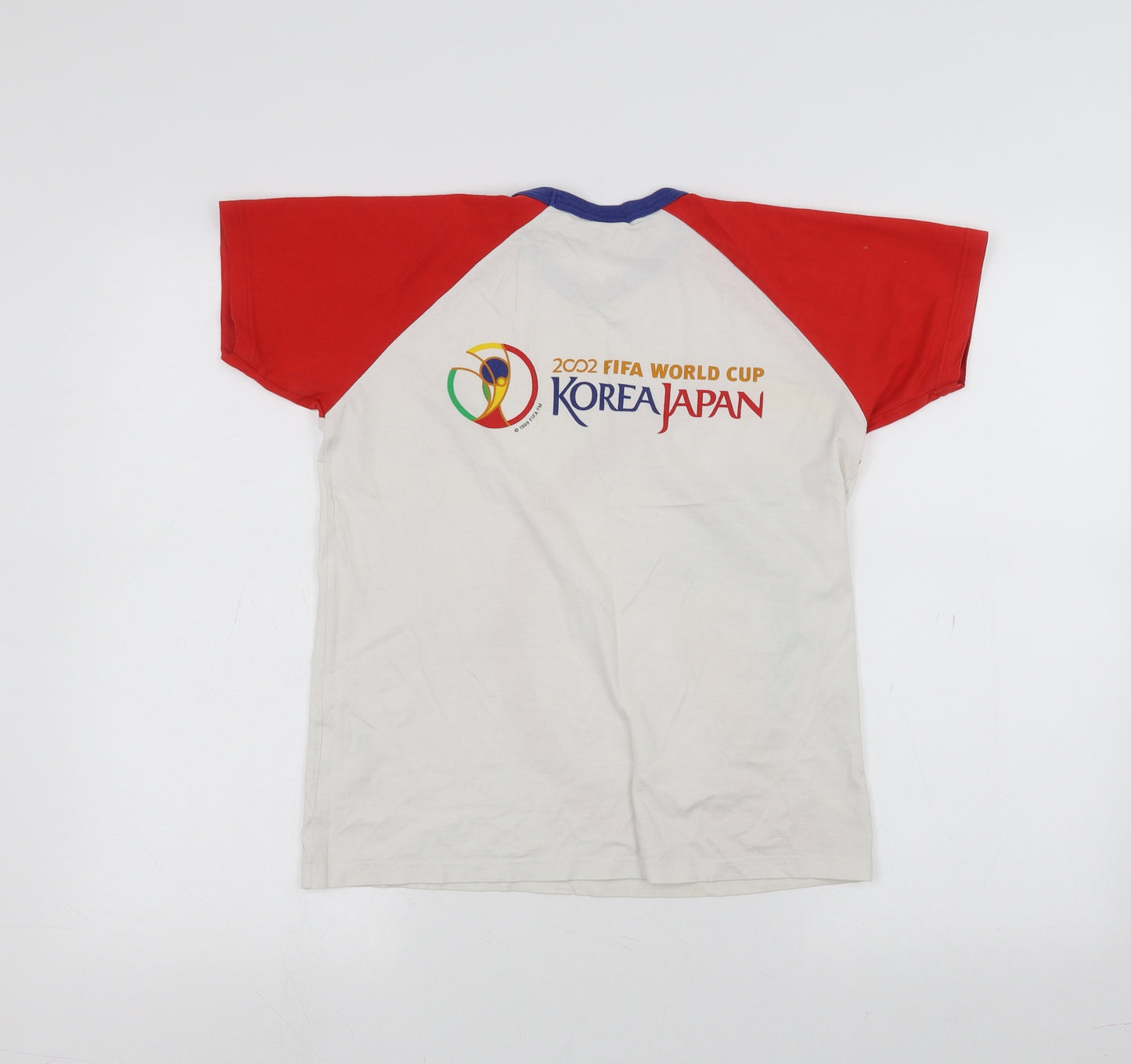 NEXT Boys White   Basic T-Shirt Size 9-10 Years  - 2002 World Cup