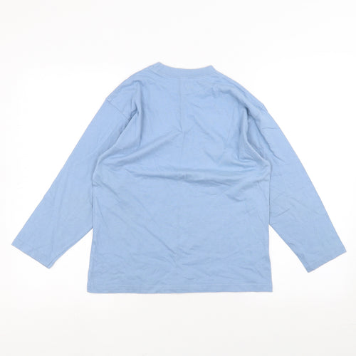 Preworn Girls Blue   Basic T-Shirt Size 9-10 Years