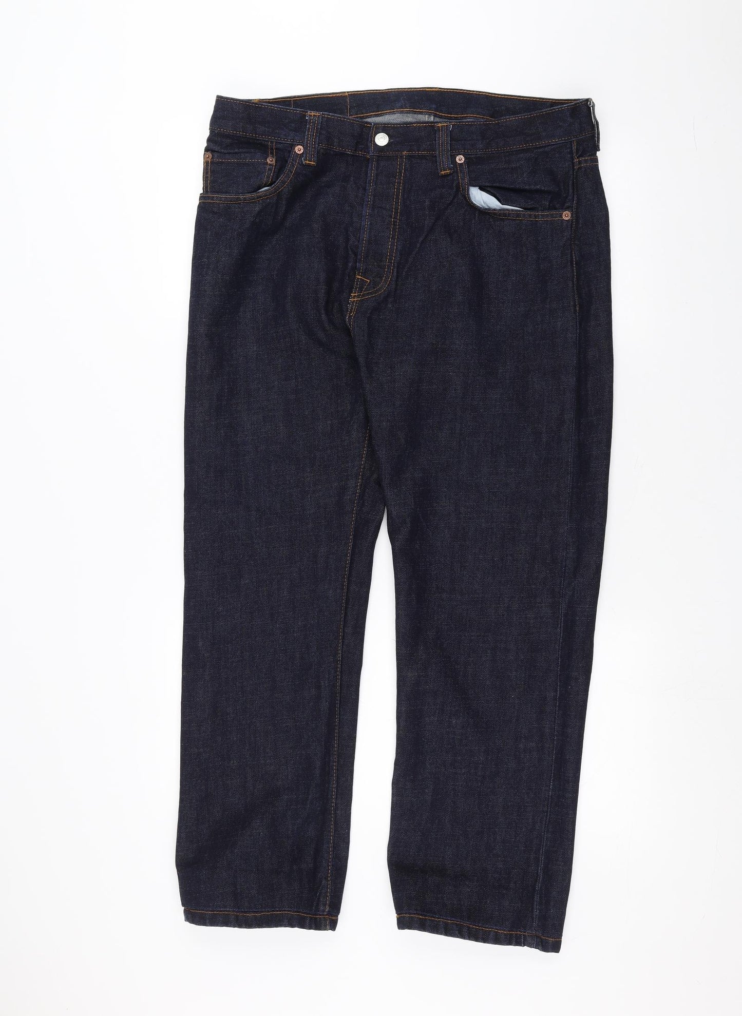 LEVIS Mens Blue   Straight Jeans Size 36 in L28 in