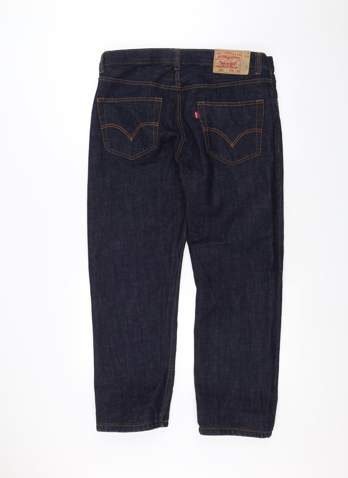 LEVIS Mens Blue   Straight Jeans Size 36 in L28 in