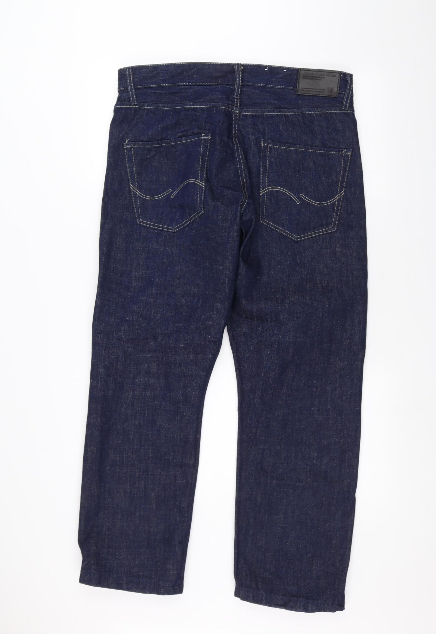 JACK & JONES Mens Blue   Straight Jeans Size 34 in L28 in