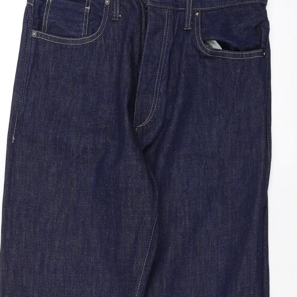 JACK & JONES Mens Blue   Straight Jeans Size 34 in L28 in