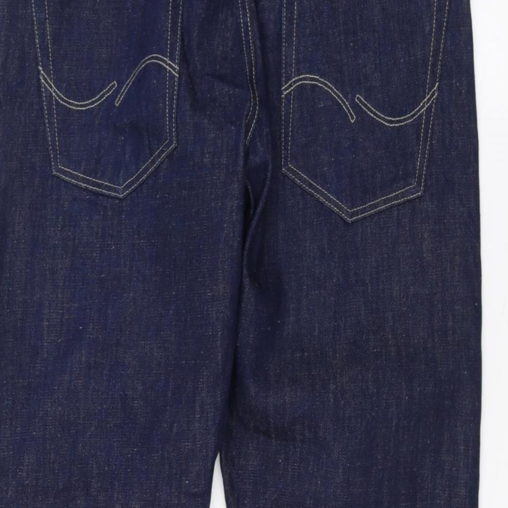 JACK & JONES Mens Blue   Straight Jeans Size 34 in L28 in