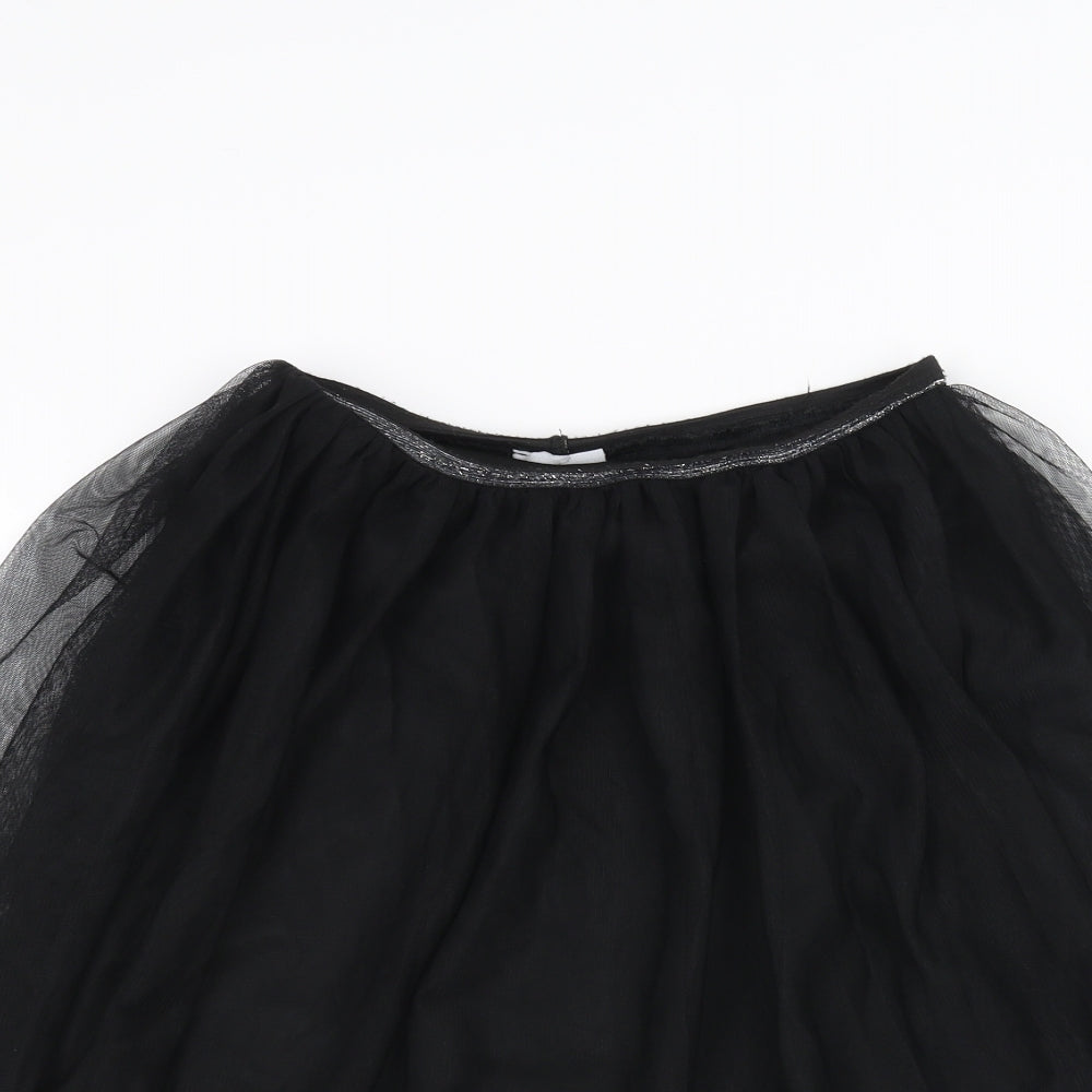 Matalan Girls Black   Flare Skirt Size 13 Years