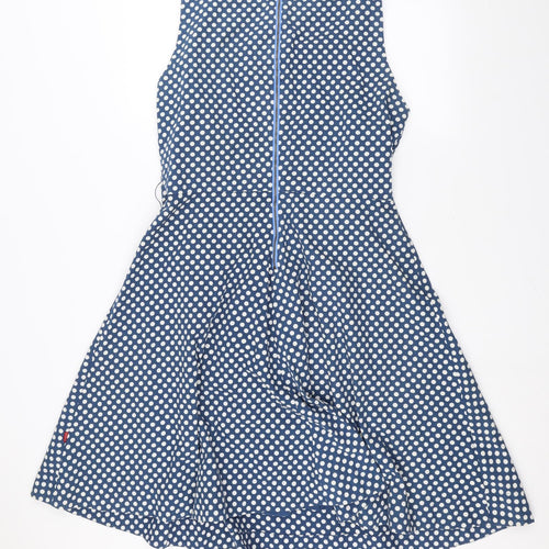 Vacknox Womens Blue Polka Dot  A-Line  Size 12