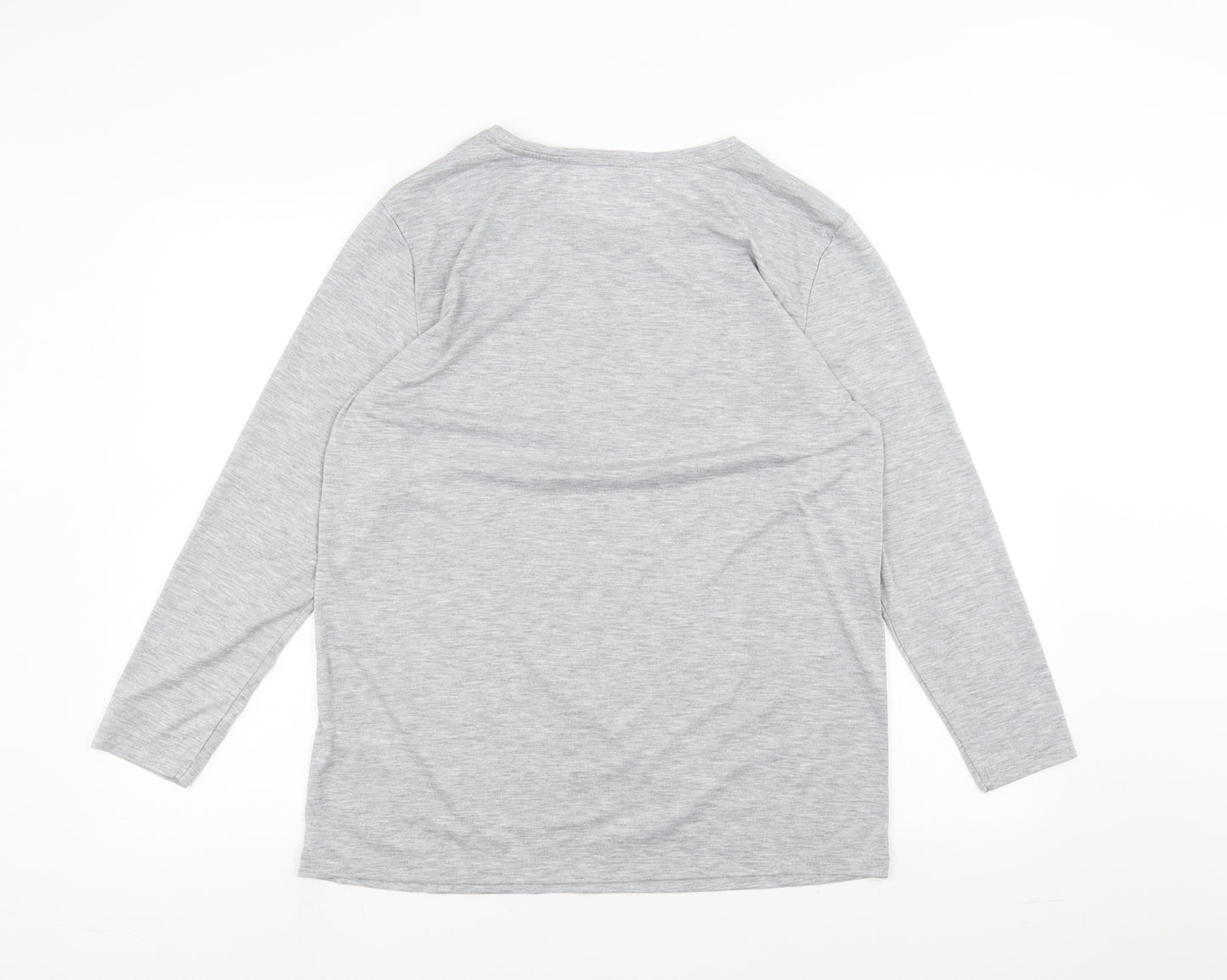 Marks and Spencer Womens Grey   Basic T-Shirt Size 12