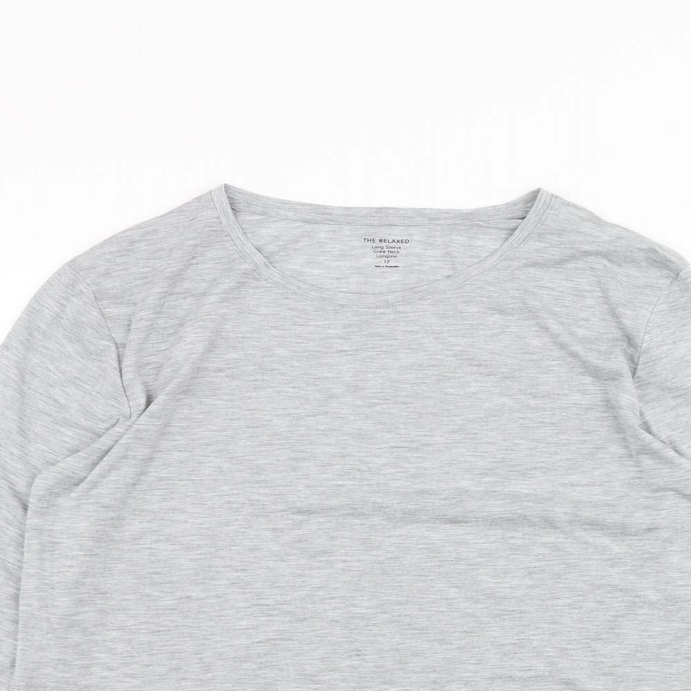 Marks and Spencer Womens Grey   Basic T-Shirt Size 12