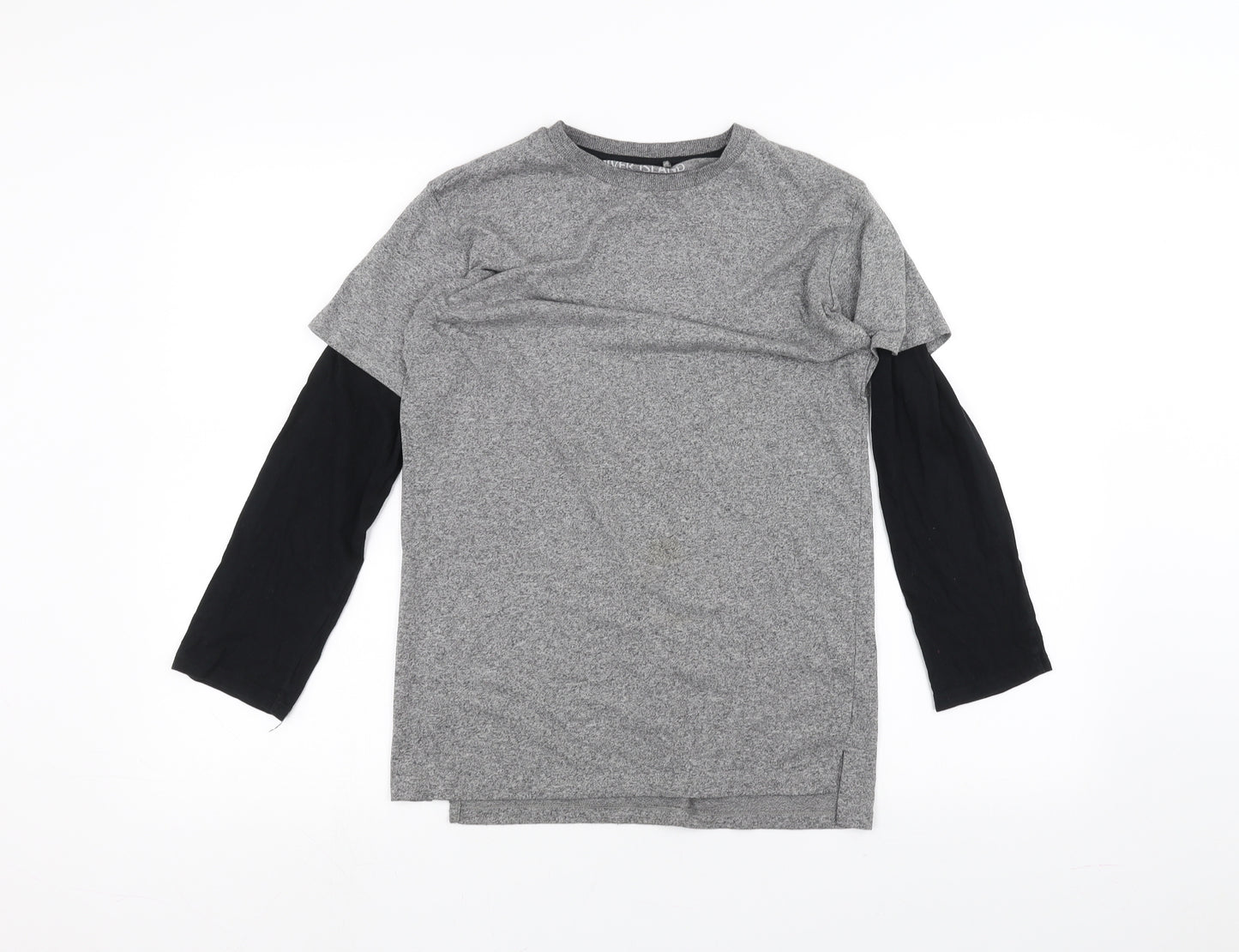River Island Girls Grey   Basic T-Shirt Size 9-10 Years