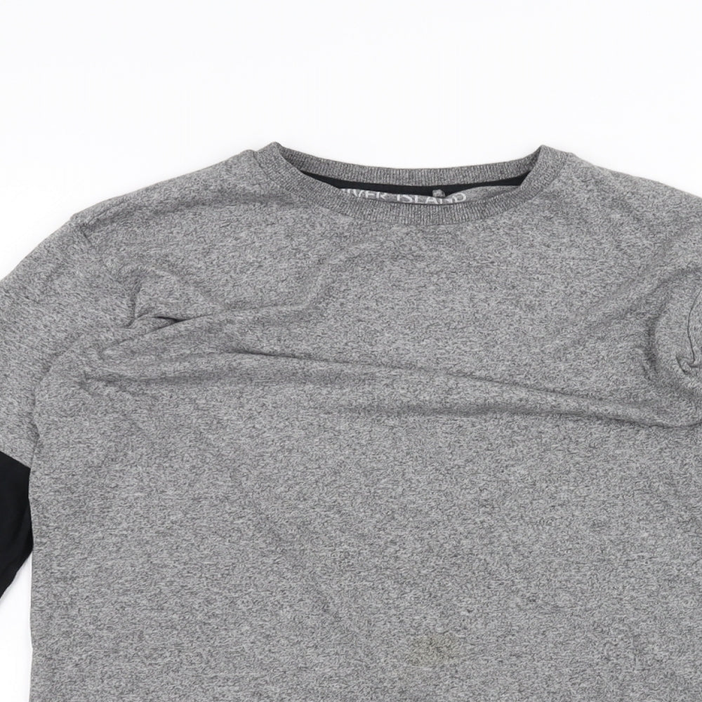 River Island Girls Grey   Basic T-Shirt Size 9-10 Years