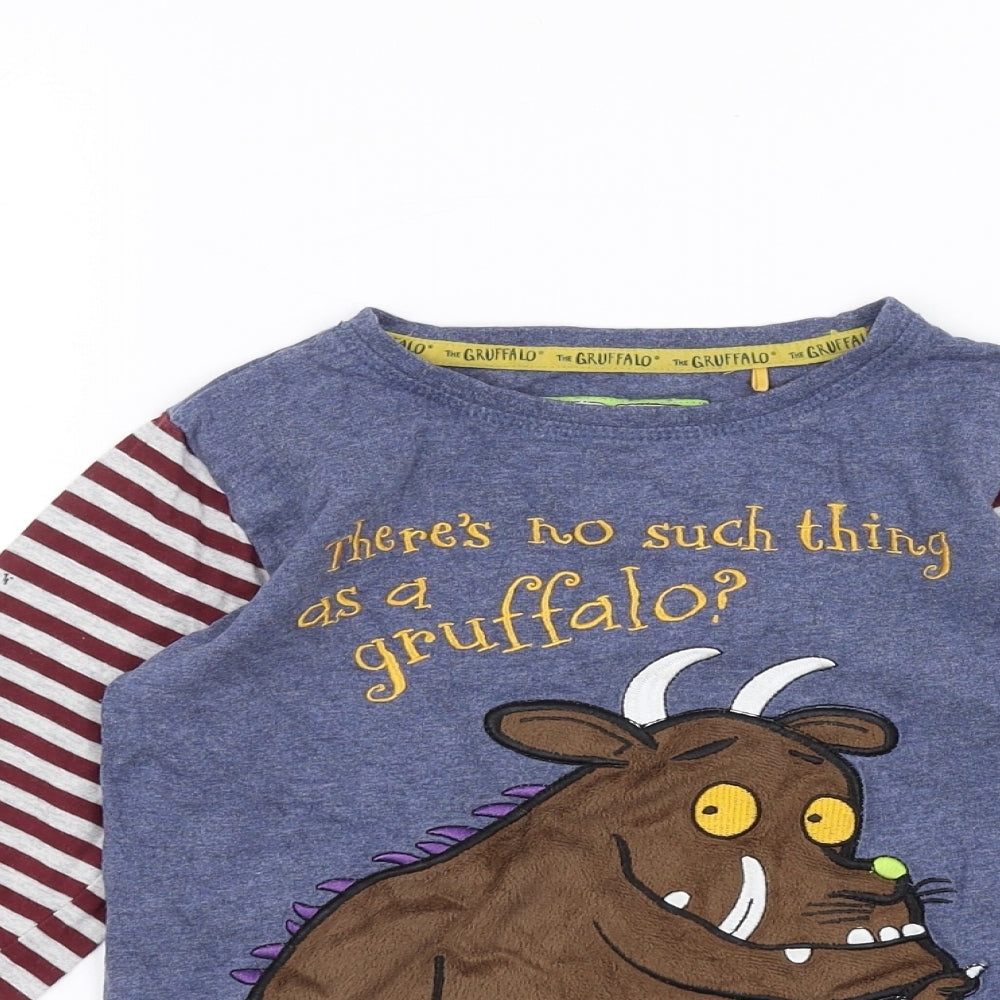 TU Boys Blue   Basic T-Shirt Size 4-5 Years  - GRUFFALO