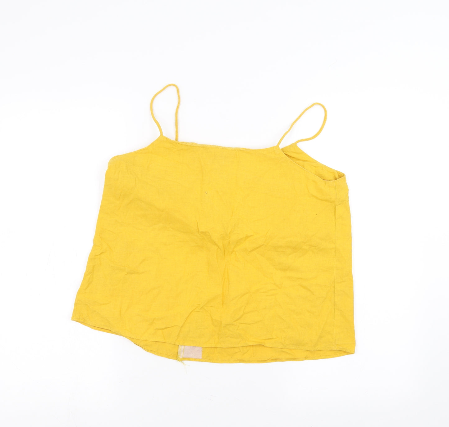 Topshop Womens Yellow   Basic T-Shirt Size 12