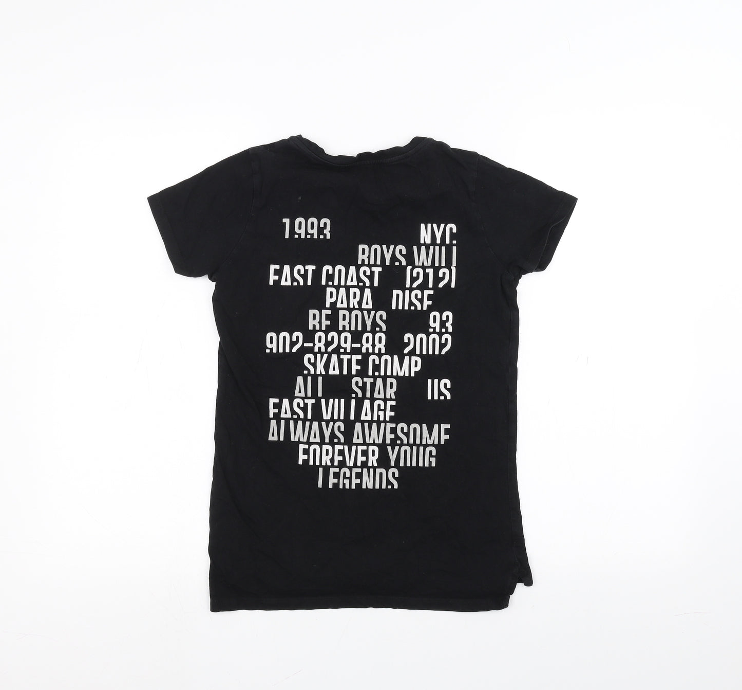 River Island Boys Black   Basic T-Shirt Size 9-10 Years