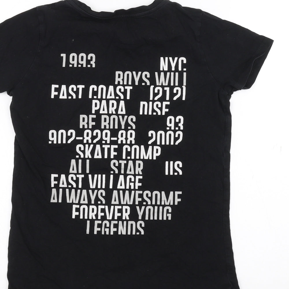 River Island Boys Black   Basic T-Shirt Size 9-10 Years