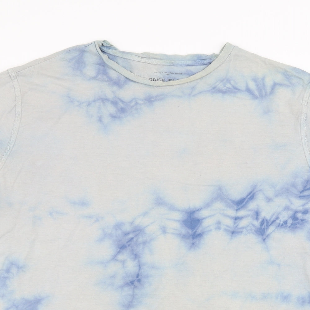 River Island Mens White    T-Shirt Size L