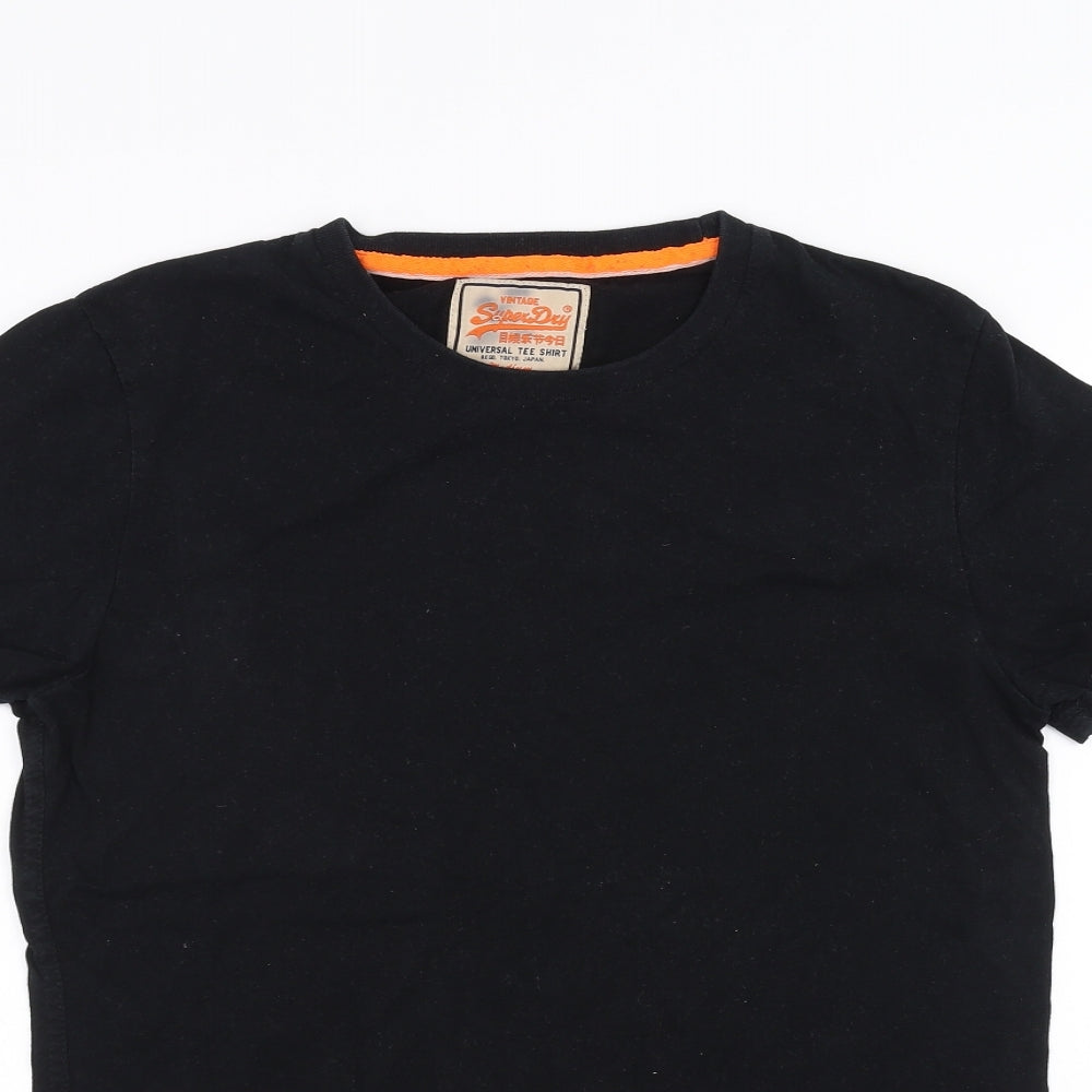 Superdry Mens Black    T-Shirt Size M