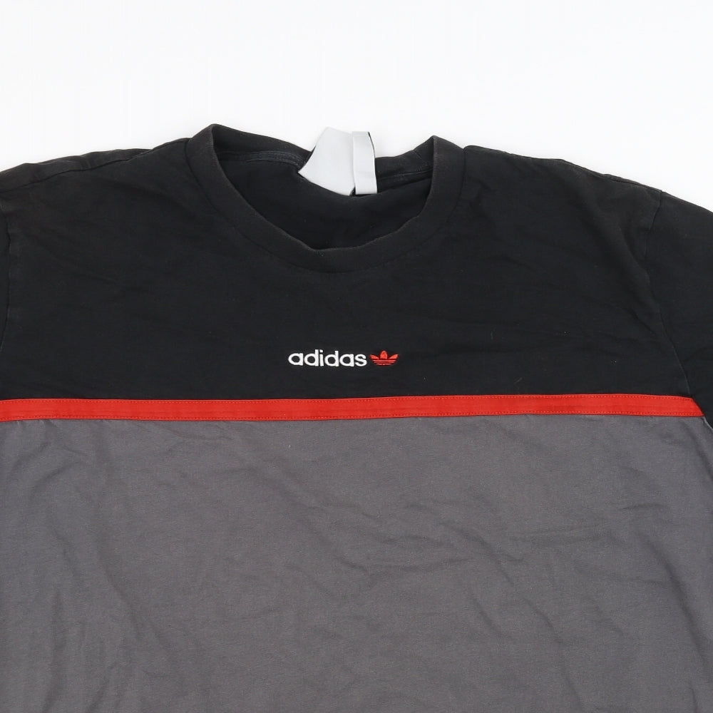 adidas Mens Black    T-Shirt Size 2XL