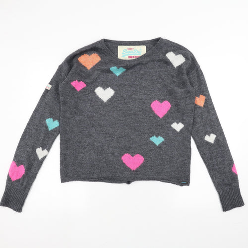 Superdry Womens Grey   Pullover Jumper Size M