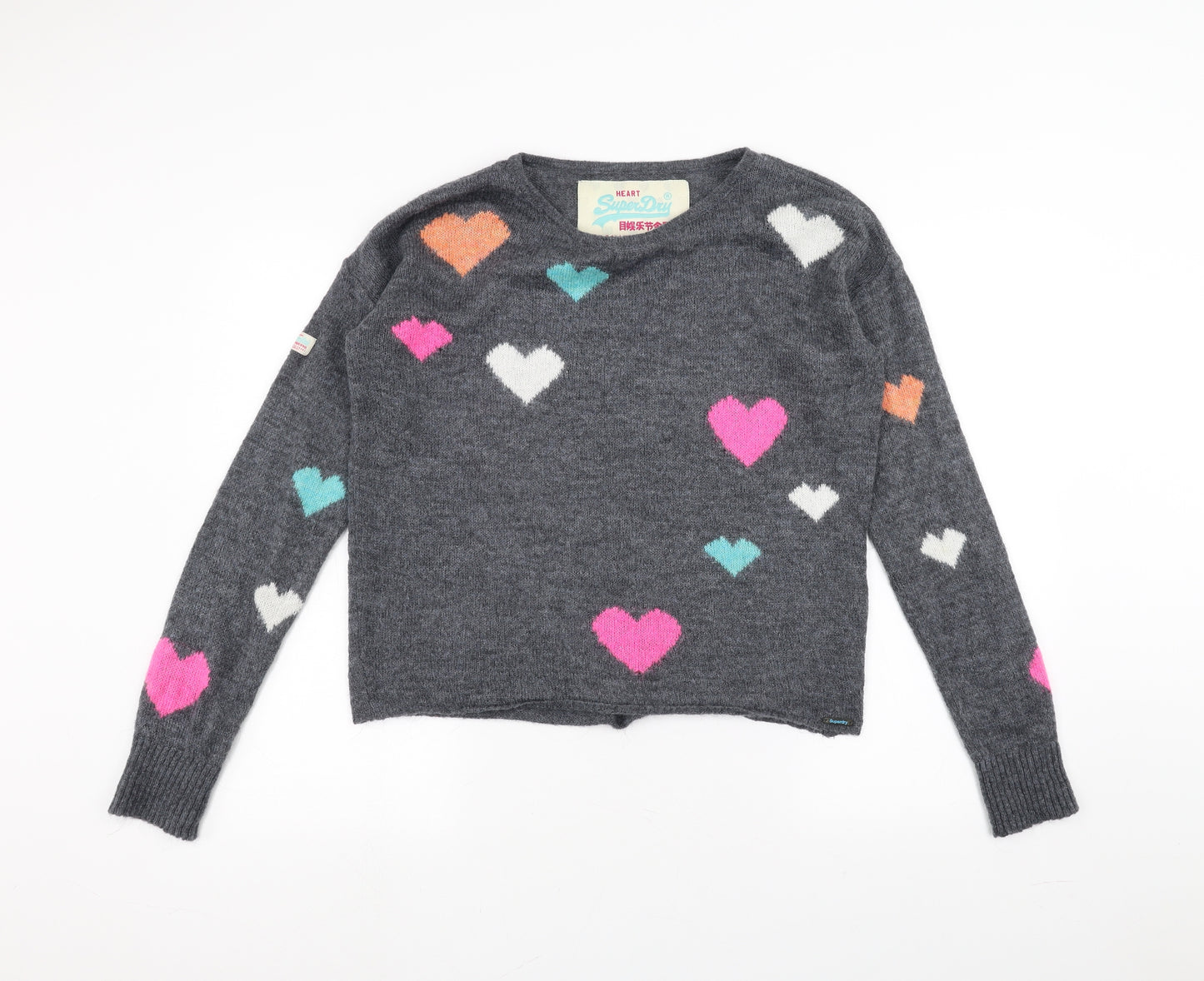 Superdry Womens Grey   Pullover Jumper Size M