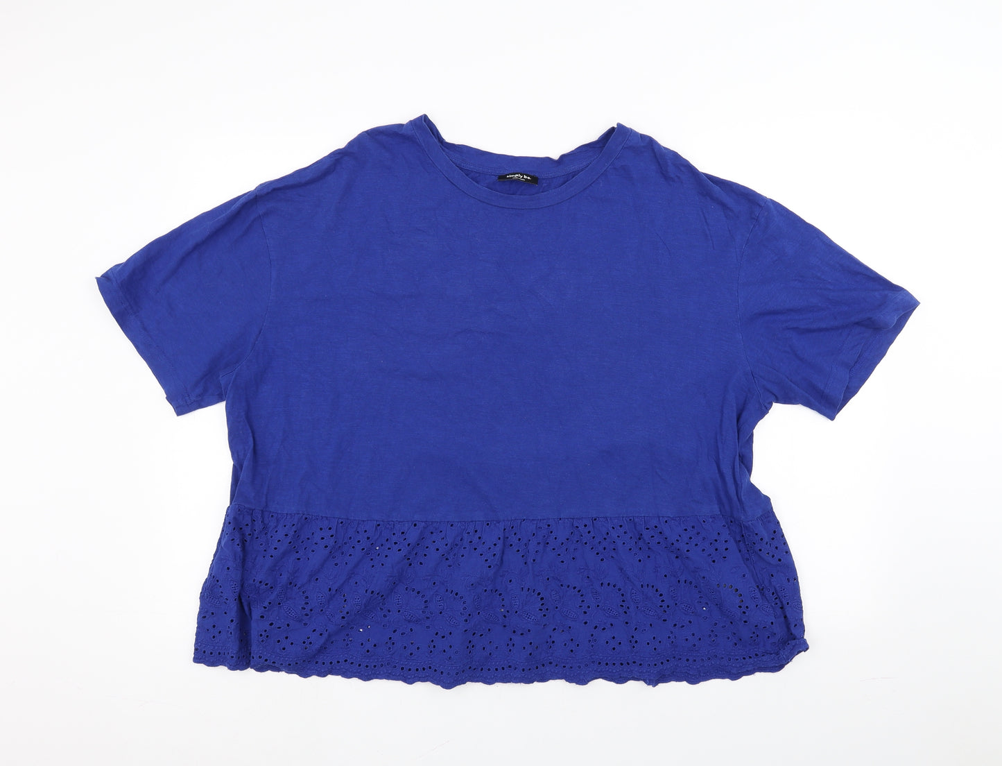 Simply Be Womens Blue   Basic T-Shirt Size 18