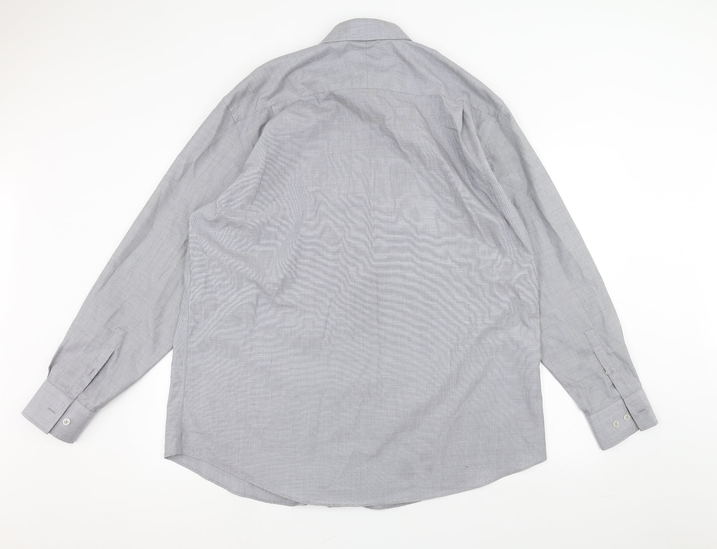Jeff Banks Mens Grey    Dress Shirt Size 18