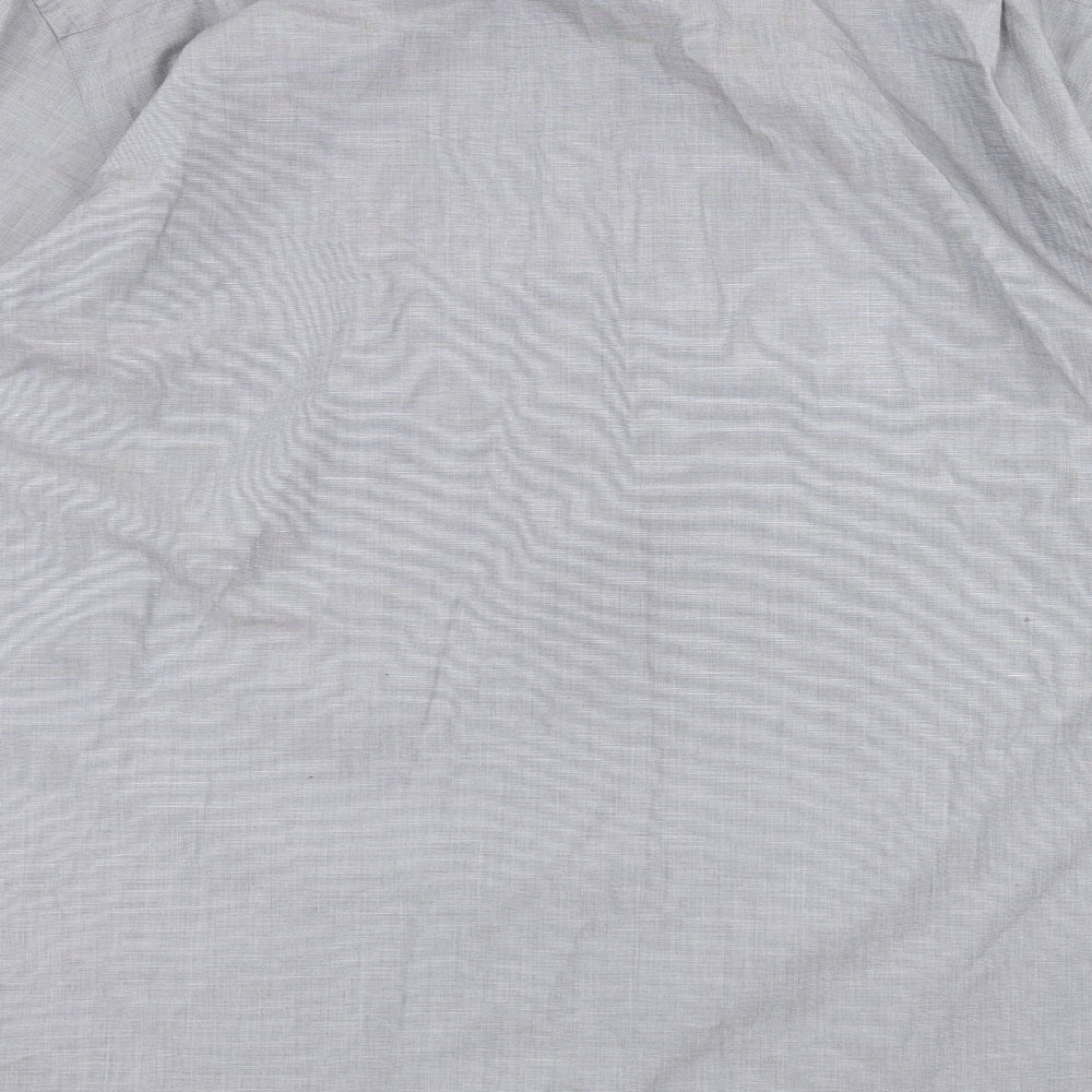 Jeff Banks Mens Grey    Dress Shirt Size 18