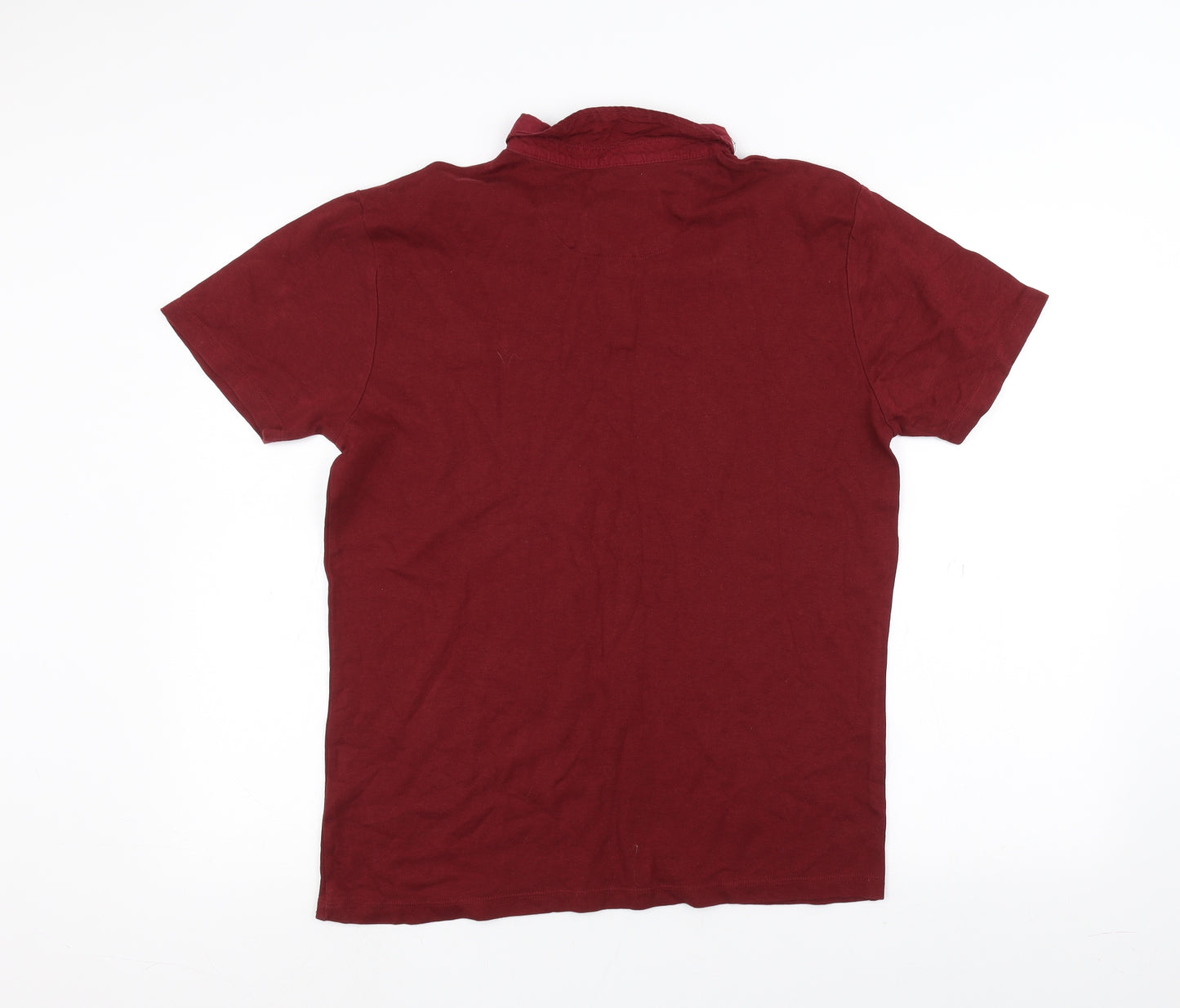 Peacocks Mens Red    Polo Size M