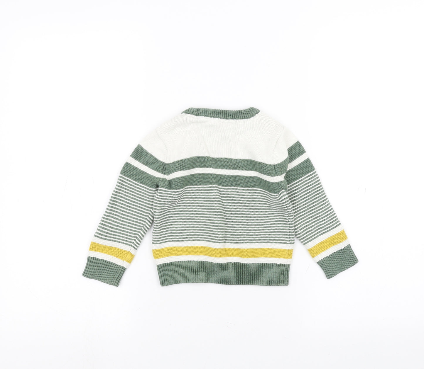 Mini Club Baby White Striped  Pullover Jumper Size 18-24 Months