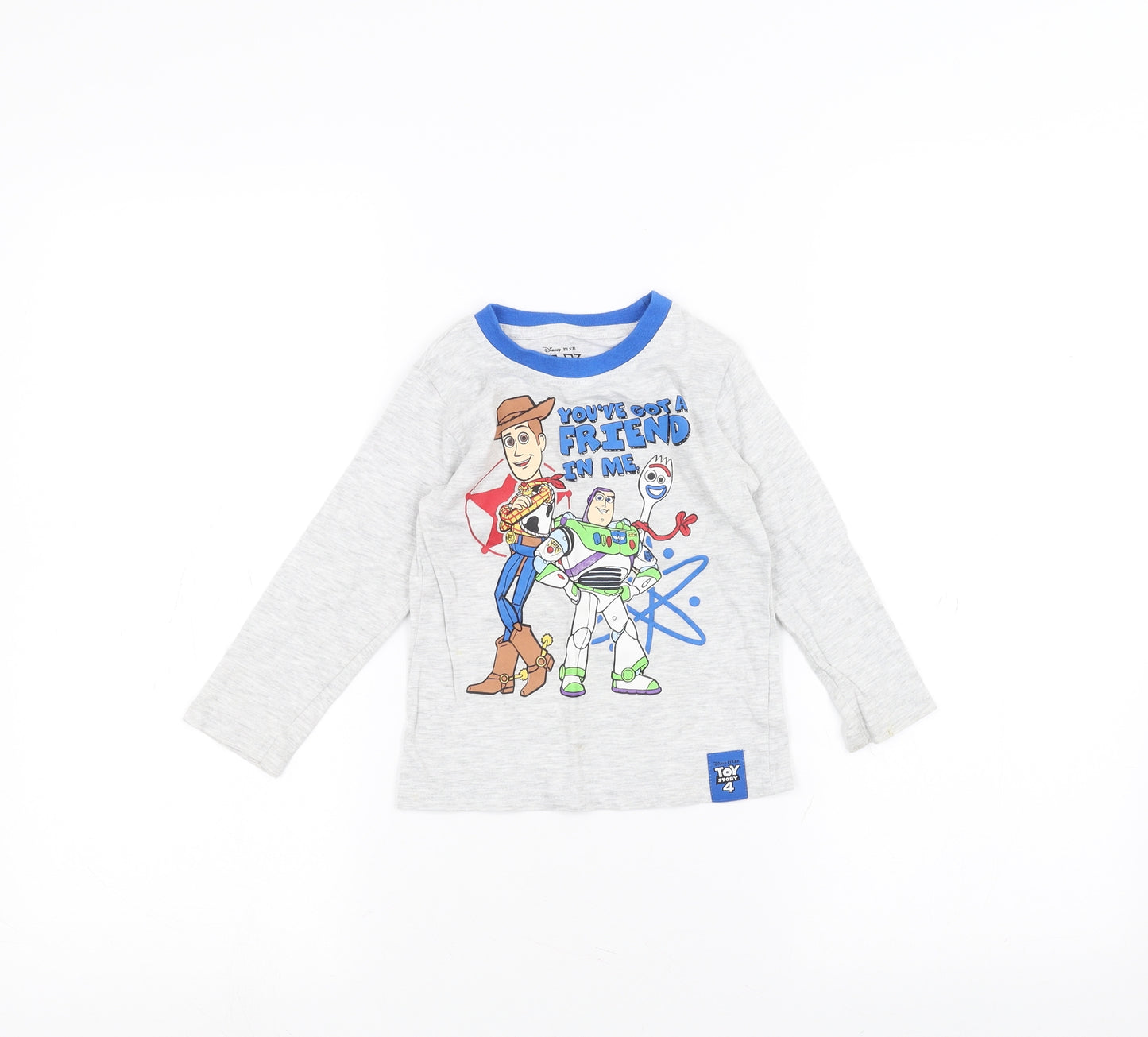 Disney Baby Grey   Basic T-Shirt Size 18-24 Months  - Disney
