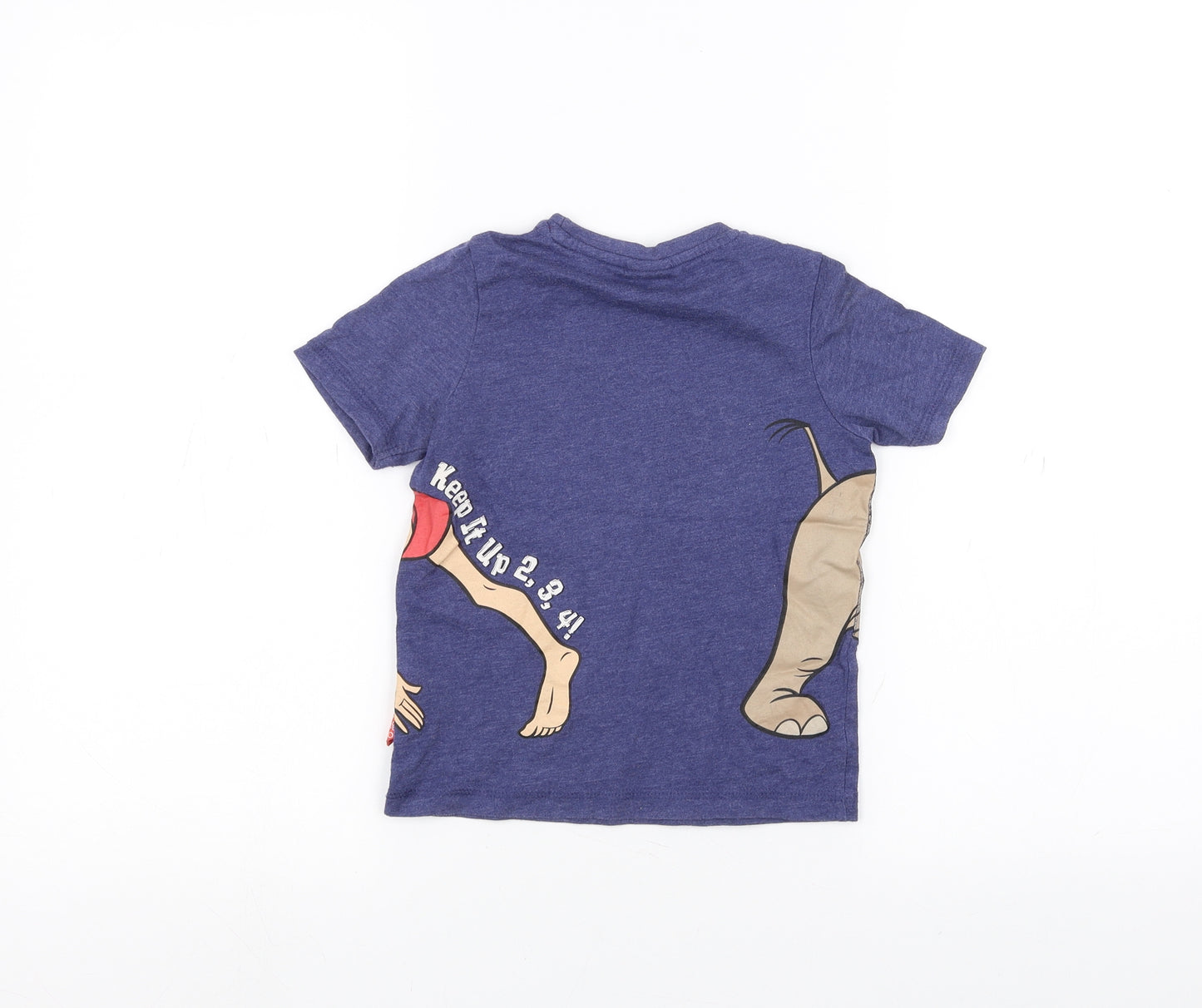 TU Boys Blue   Basic T-Shirt Size 2-3 Years  - Jungle Book