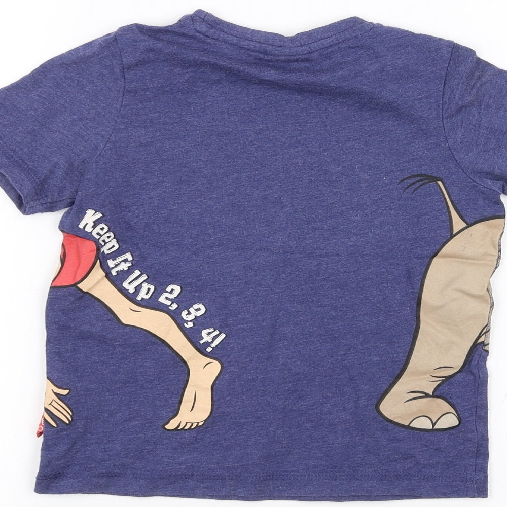 TU Boys Blue   Basic T-Shirt Size 2-3 Years  - Jungle Book