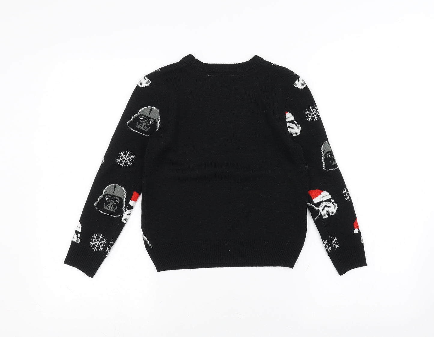 Marks and Spencer Boys Black   Pullover Jumper Size 6-7 Years  - Star wars