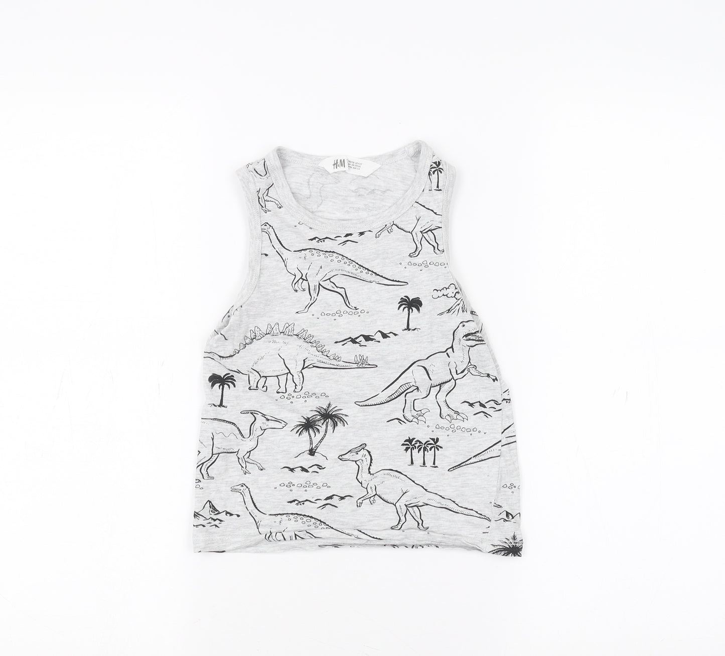 H&M Boys White   Basic Tank Size 5-6 Years