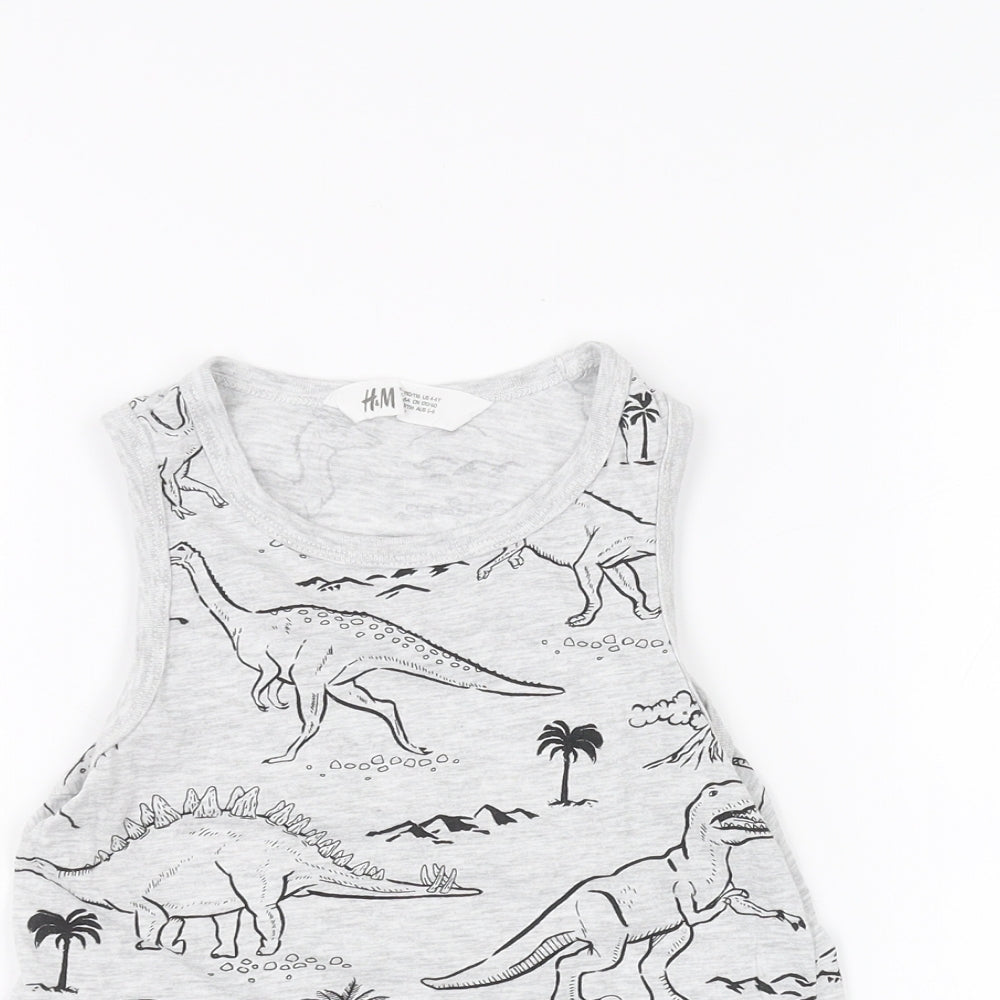 H&M Boys White   Basic Tank Size 5-6 Years