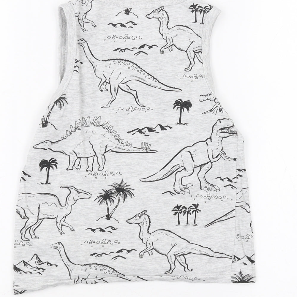 H&M Boys White   Basic Tank Size 5-6 Years