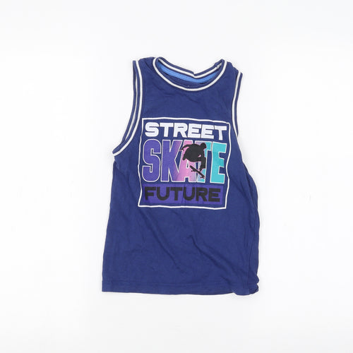 F&F Girls Blue   Basic Tank Size 4-5 Years