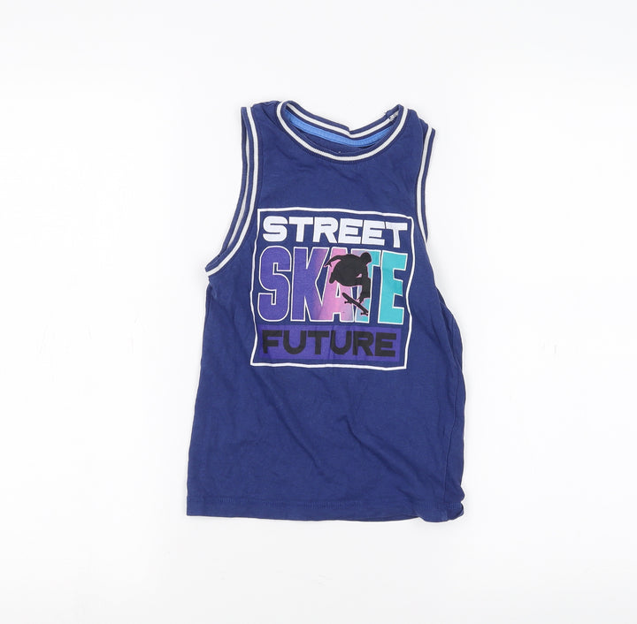 F&F Girls Blue   Basic Tank Size 4-5 Years