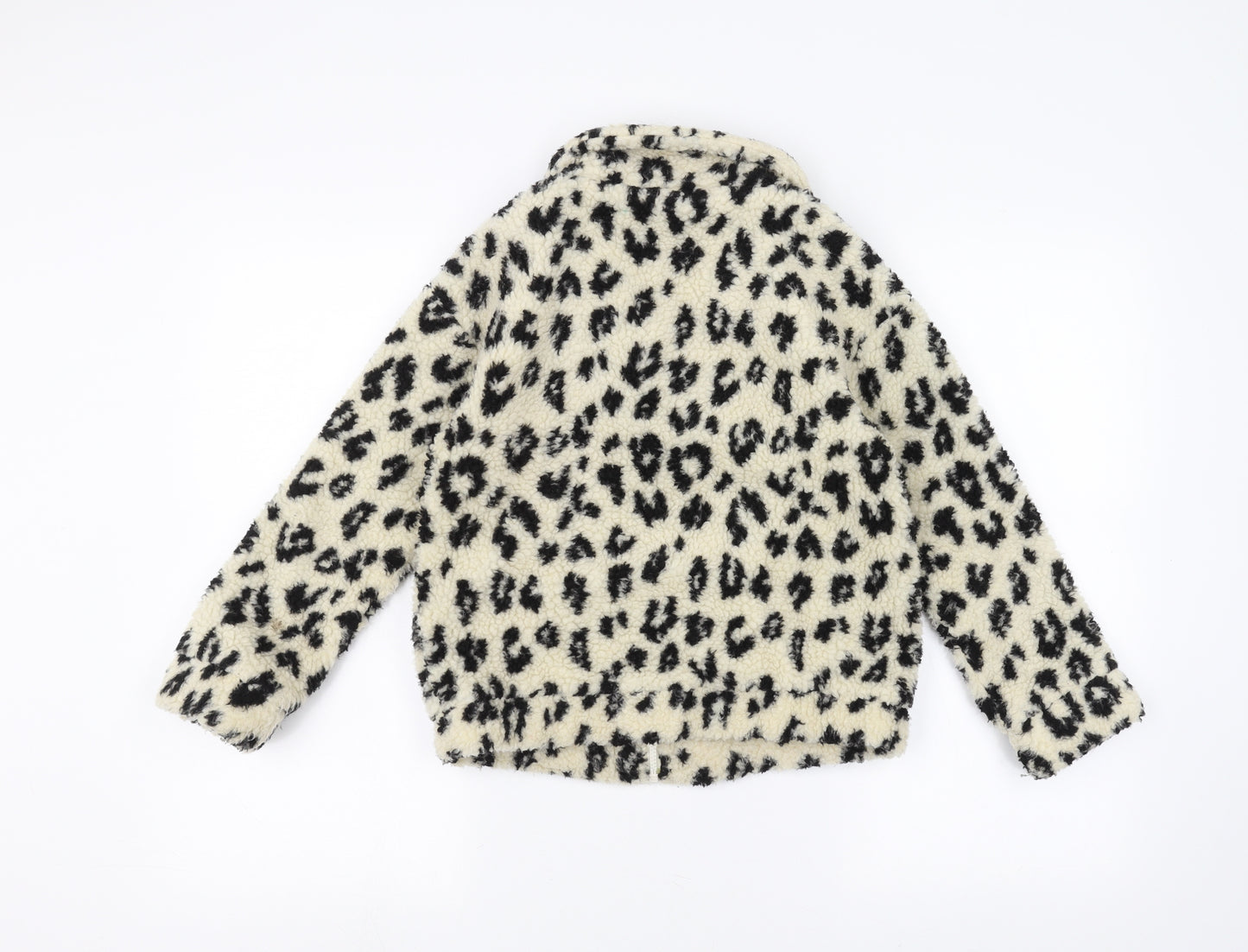 NEXT Girls White Animal Print  Jacket  Size 9 Years