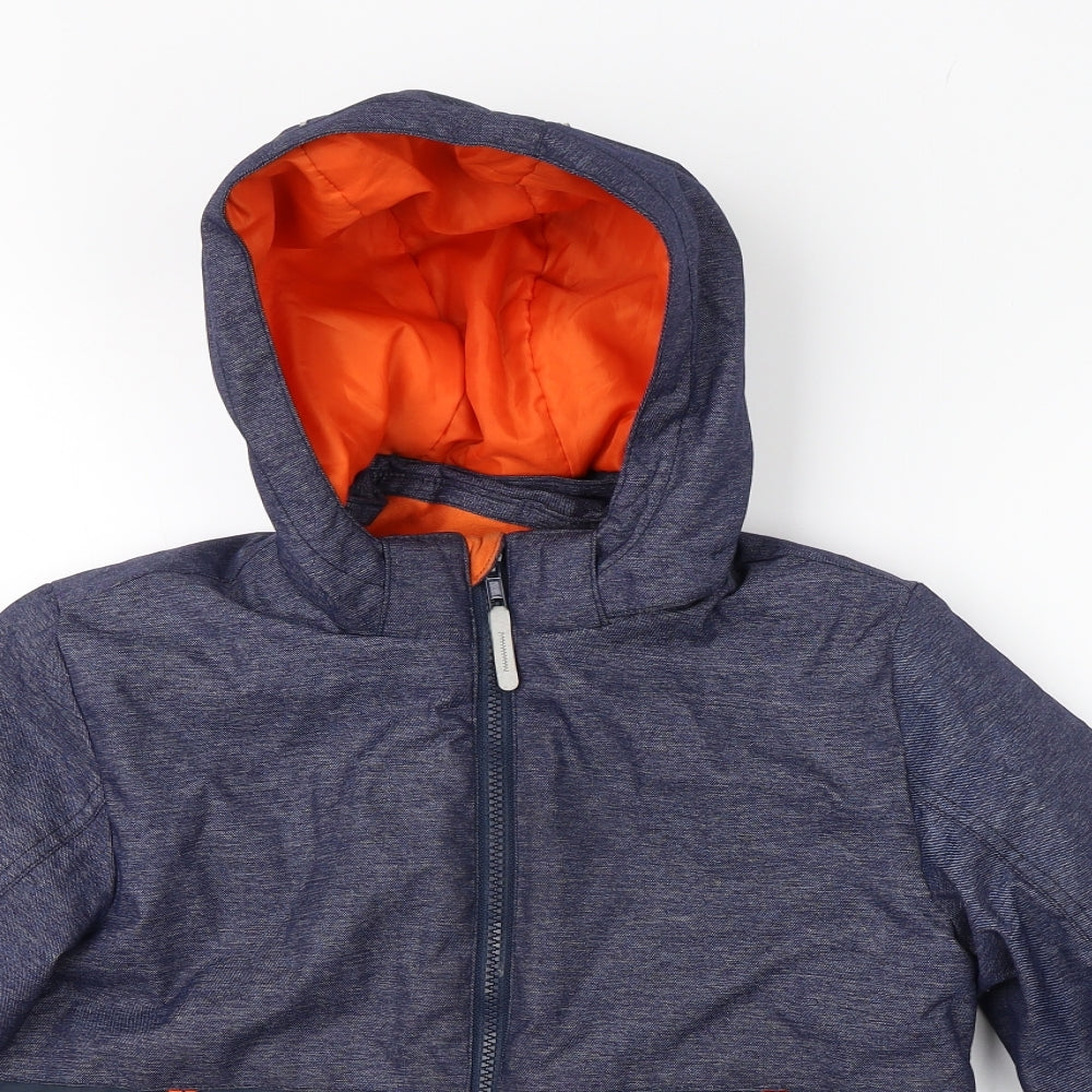 H&M Boys Blue   Rain Coat Jacket Size 8 Years