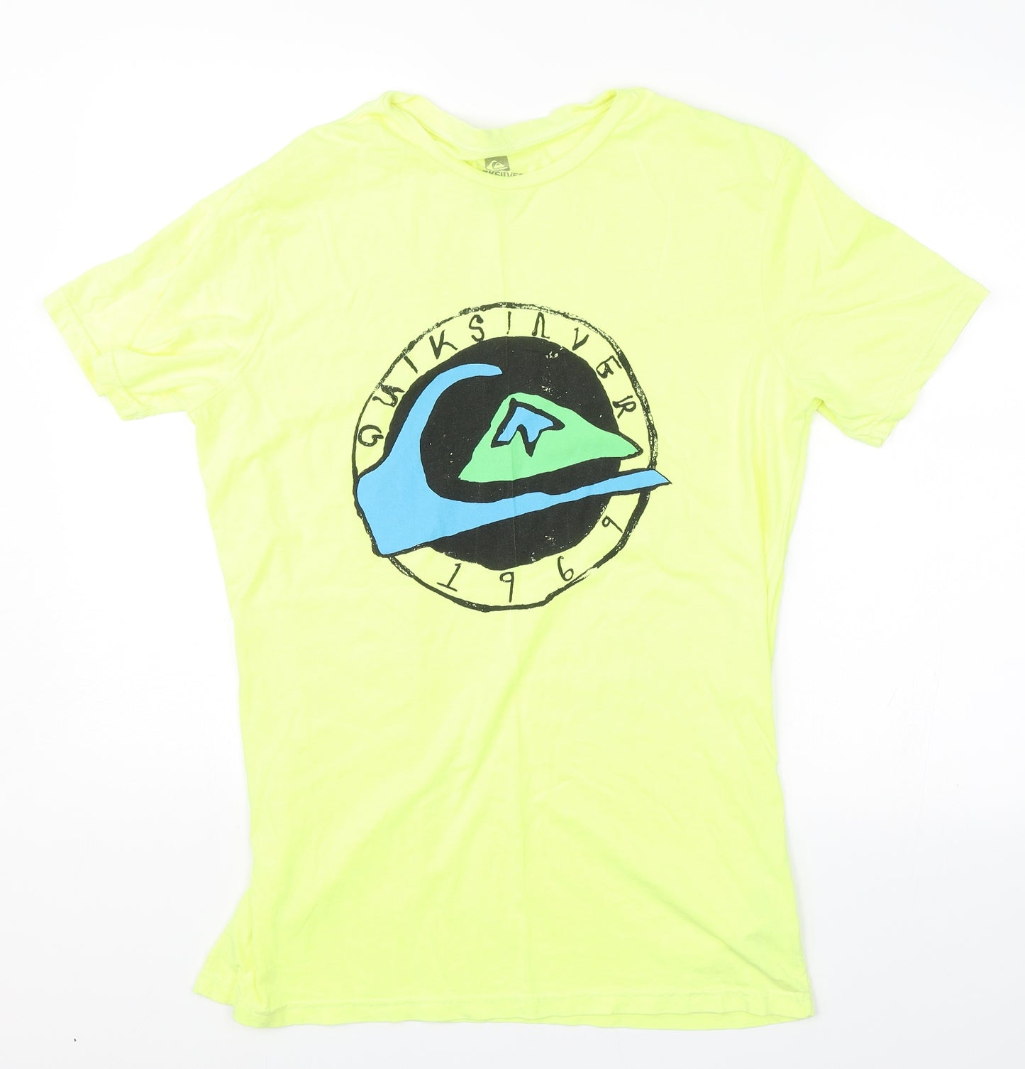Quicksilver Mens Yellow    T-Shirt Size L