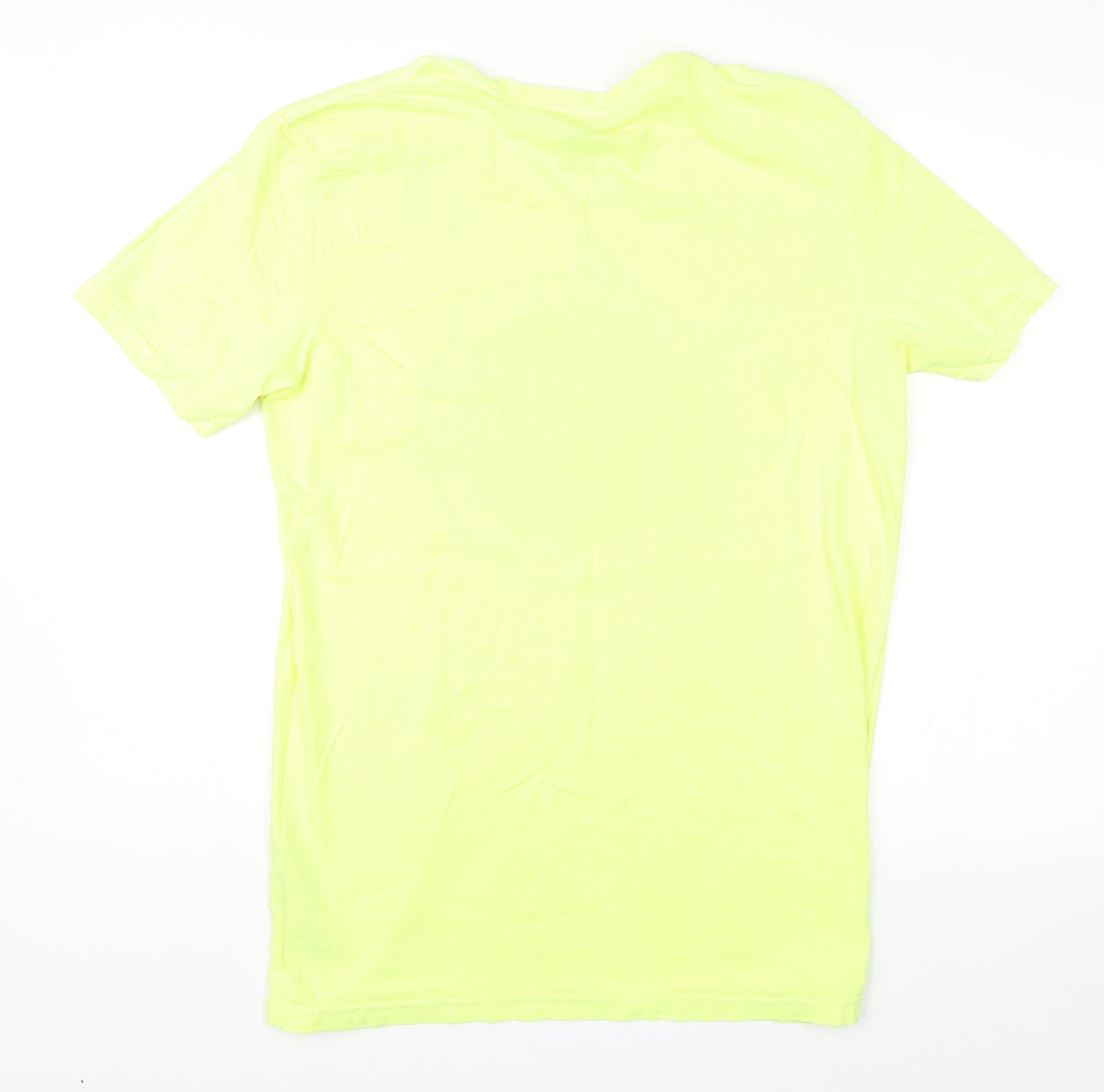Quicksilver Mens Yellow    T-Shirt Size L